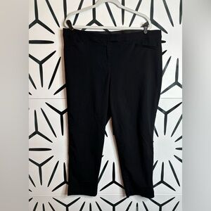 Lane Bryant Black Straight Crop Pants Size 20